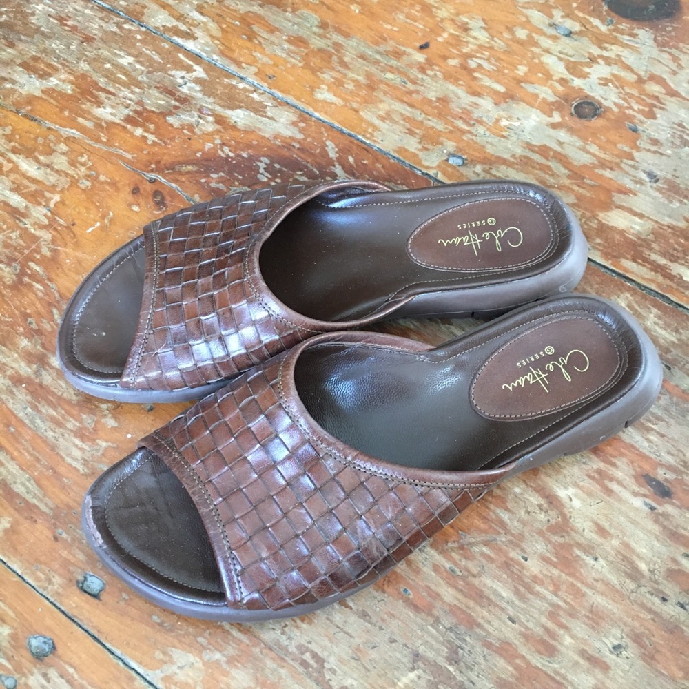NikeLab Cole Han G Series Woven Leather Slides